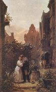 Carl Spitzweg The Farewell painting